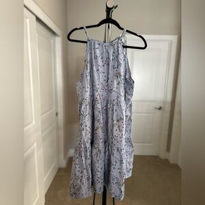 Women’s a new day Blue Floral Tiered Dress Size XL